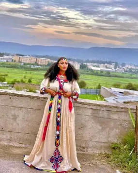 Ashenda Ethiopian Dress Vibrant Ethiopian Traditional Dress Habesha Dress