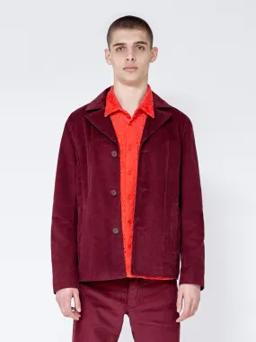 CASUAL BLAZER MAROON CORD