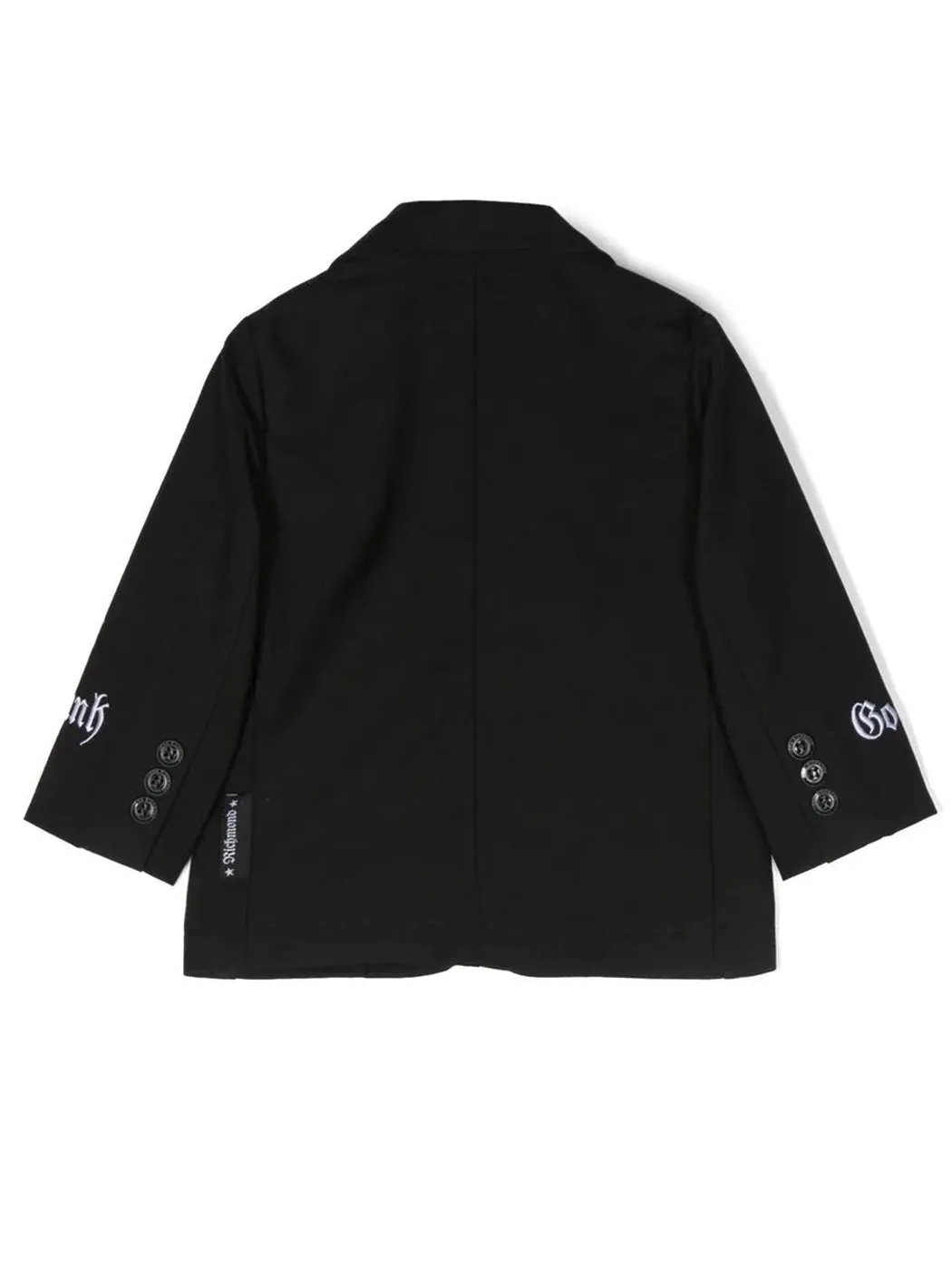 JOHN RICHMOND-Boy's logo-patch single-breasted blazer-RIP23085GC