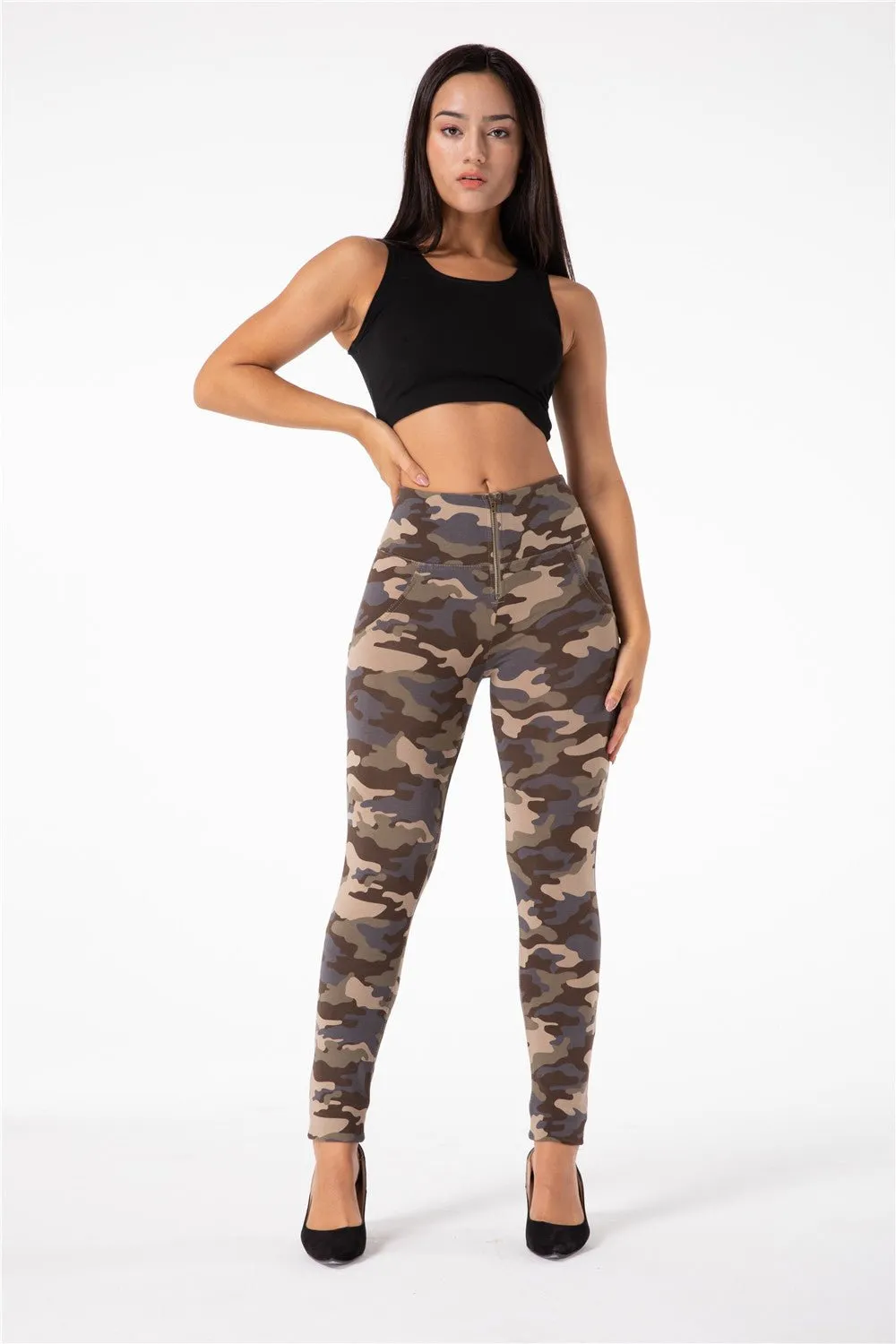 Melody Shaping Pants High Waist Dark Camo