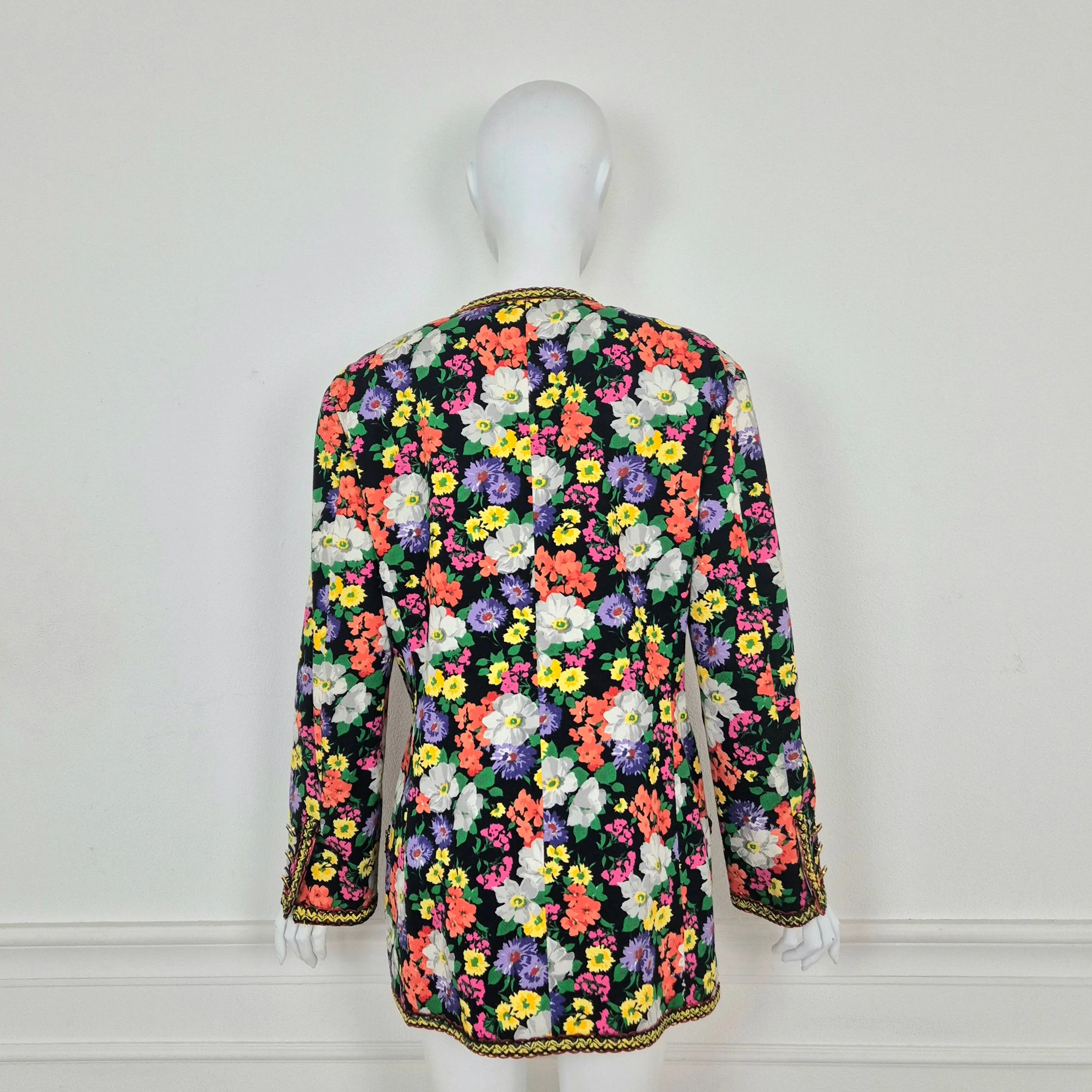 Moschino Couture | Blazer a fiori in cotone