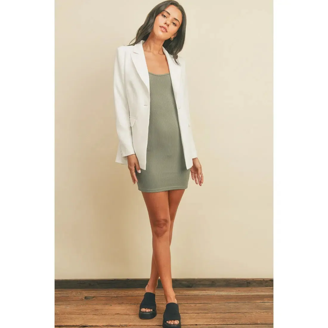 ON POINT ONE BUTTON BLAZER