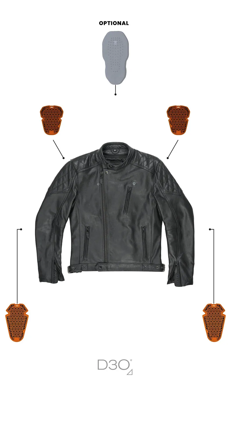 Pando Moto Twin Leather Jacket - Black
