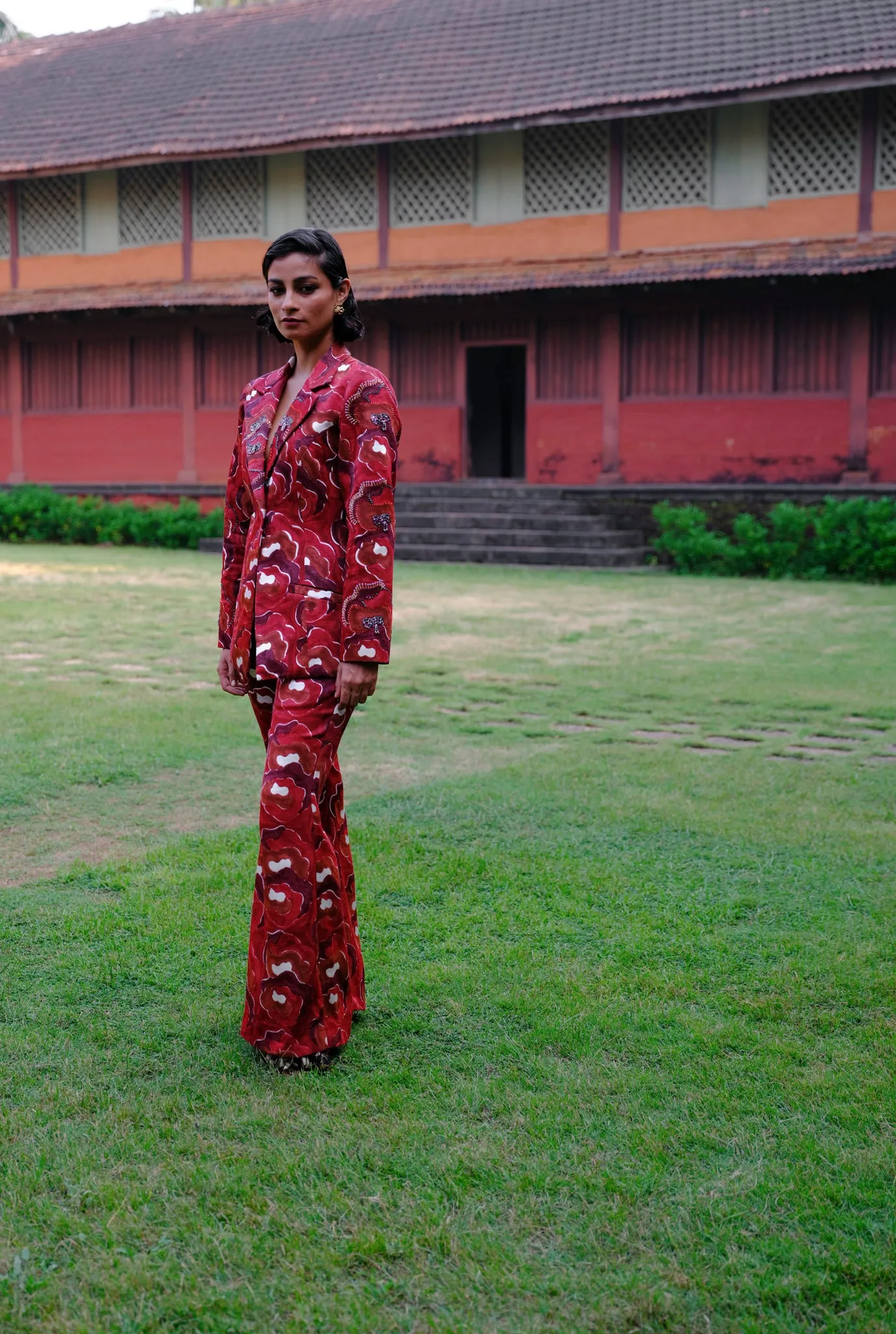 Salima Silk Pantsuit