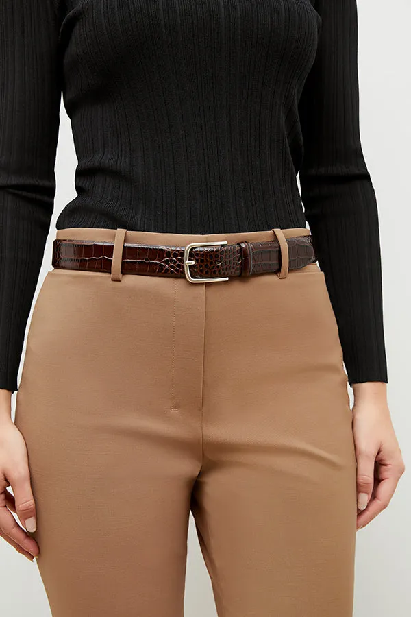 Smith Straight Trouser - Washable Wool Twill :: Camel