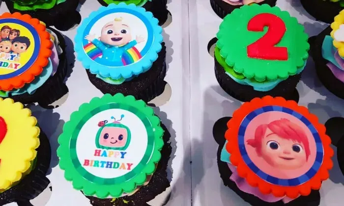 Themed cake including 12 themed cupcakes & 12 cake pops