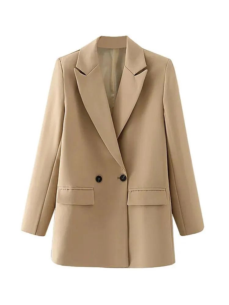 Vintage Double Breasted Blazer: Timeless Office Elegance